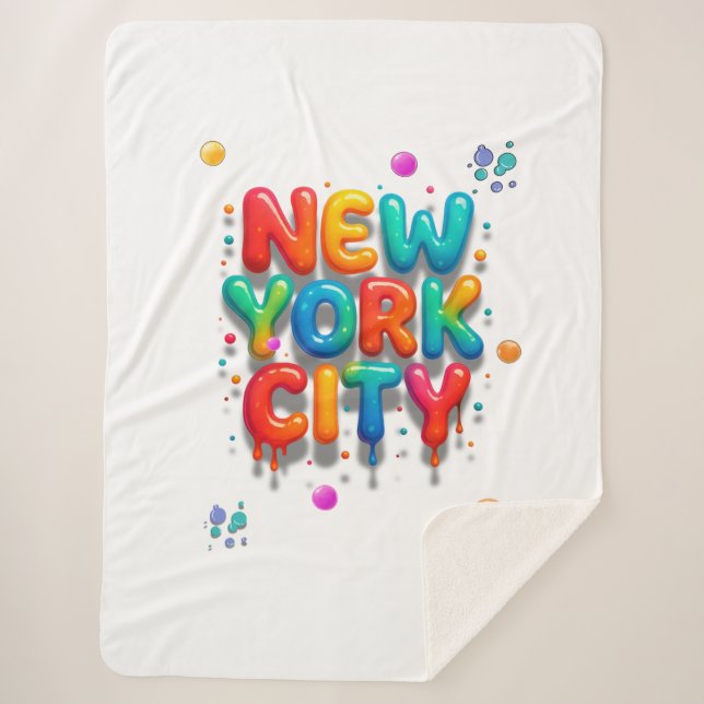Couverture Sherpa Lettres de bulle de New York (Devant)