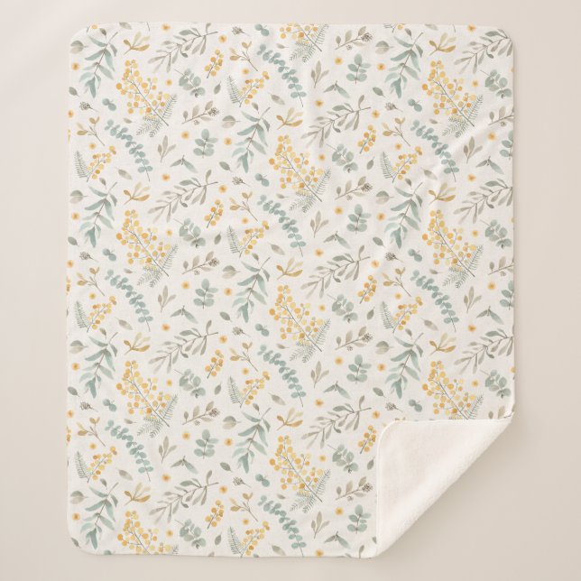 Couverture Sherpa L'eucalyptus australien jaune d'acacia part du (Devant)