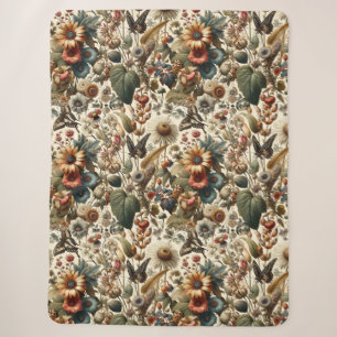 Couverture Sherpa L'harmonie de la nature : Motif sans couture botan