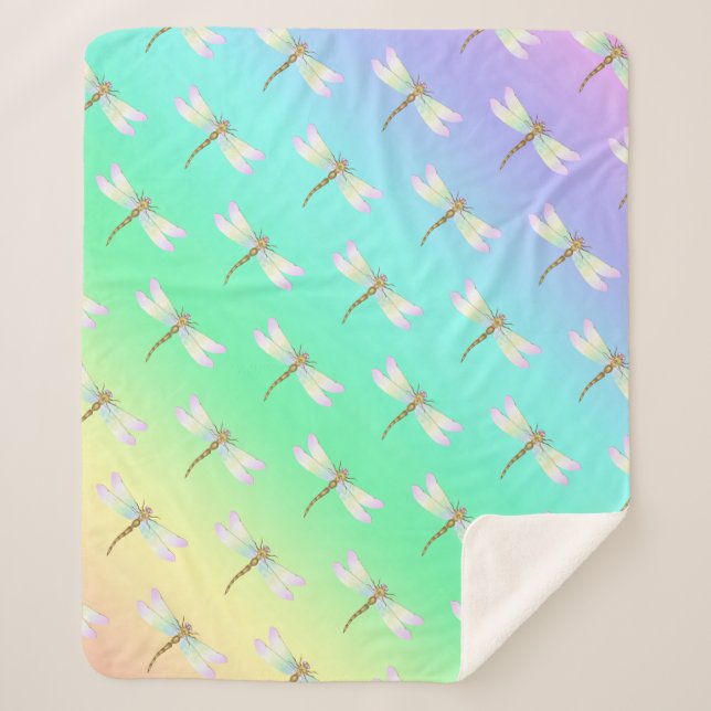 Couverture Sherpa libellule (Devant)