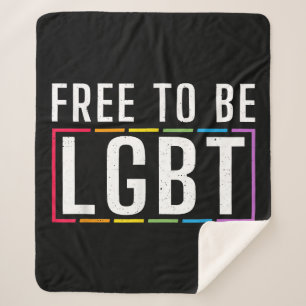 Couverture Sherpa Libre d'être LGBT Bisexuel Lesbienne Gay Fierté