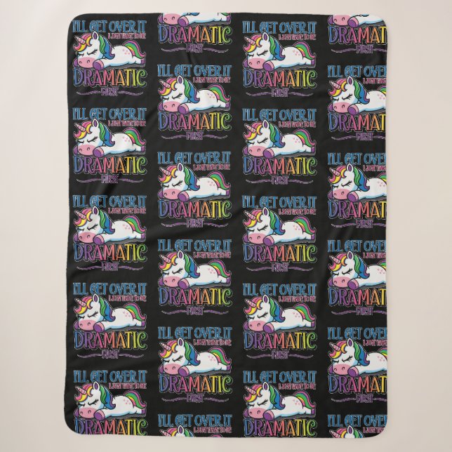 Couverture Sherpa Licorne Dramatique (Devant)