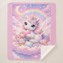 Licorne pastel capricieuse Kawaii et ses amis sur 