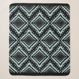 Couverture Sherpa Ligne Abstraite, Belle, motif sans soudure Ikat, B