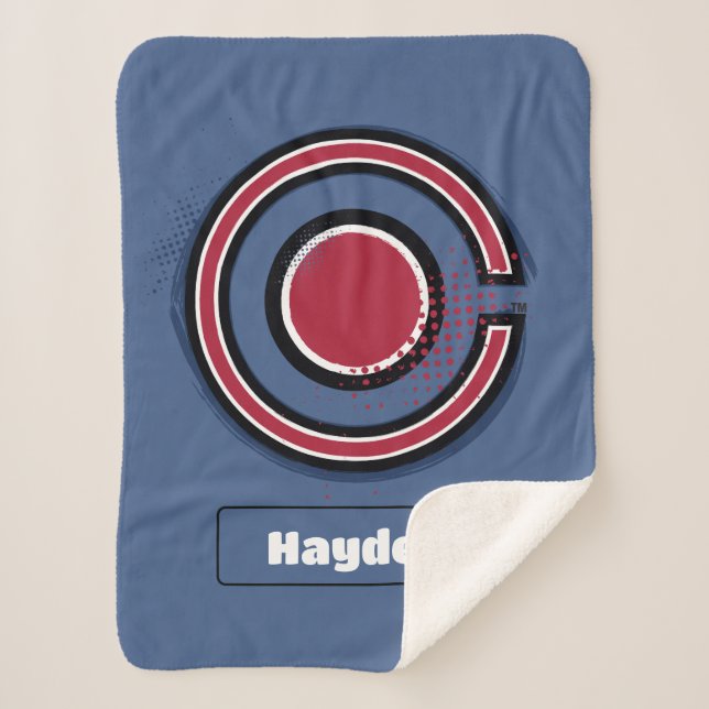 Couverture Sherpa Ligue de Justice | Symbole de cyborg brosse et dem (Devant)