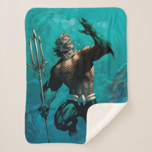 Couverture Sherpa Ligue Justice #10 Aquaman Noyé Variant de Terre