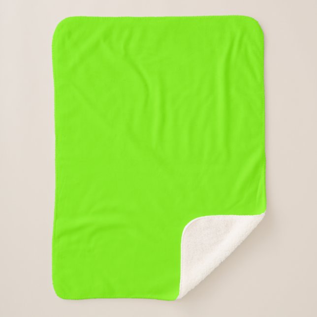 Couverture Sherpa Lime (Devant)