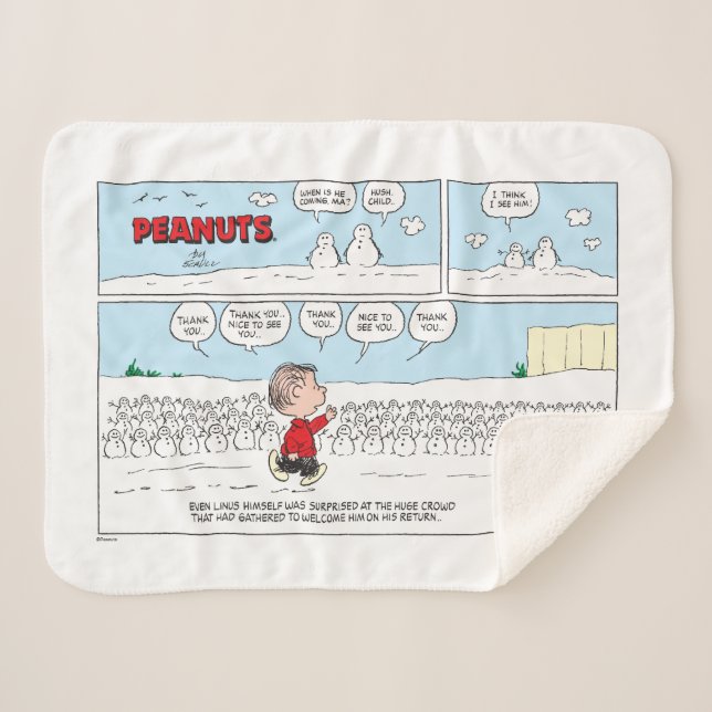 Couverture Sherpa Linus de bienvenue des Snowmen (Devant (Horizontal))