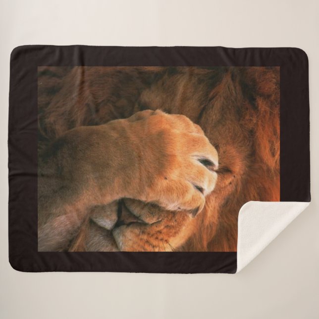 Couverture Sherpa Lion (Devant (Horizontal))