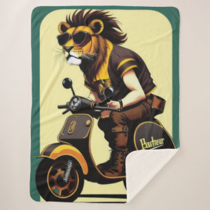 Couverture Sherpa Lion Sherpa Blanket