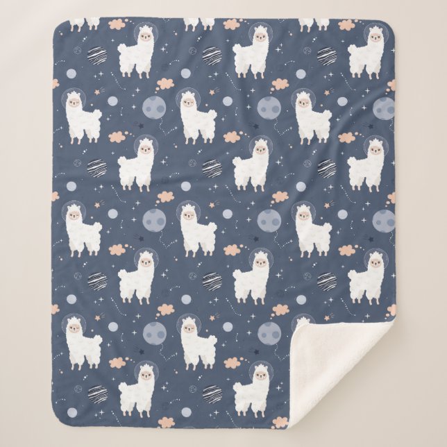 Couverture Sherpa Llamas Sherpa Blanket (Devant)