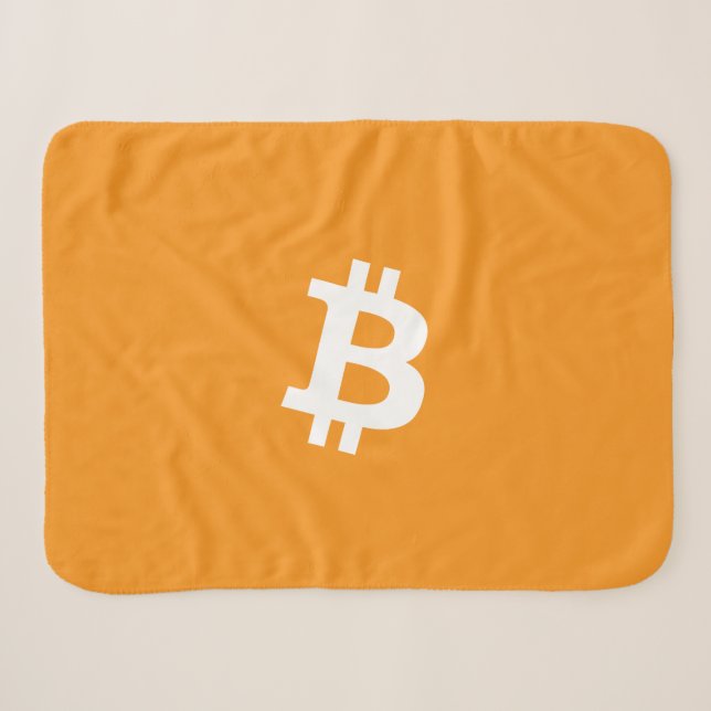 Couverture Sherpa Logo Bitcoin Cryptomonnaie (Devant (Horizontal))