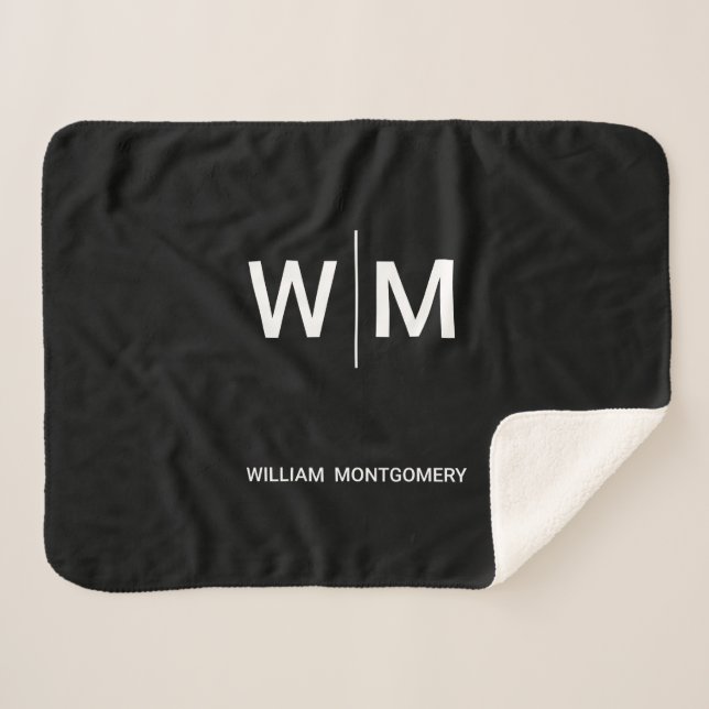 Couverture Sherpa Logo de marque noire | Entreprise (Devant (Horizontal))