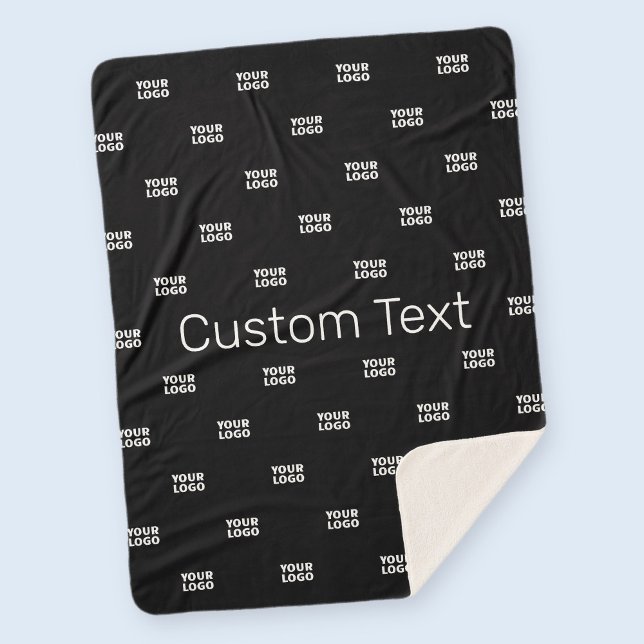 Couverture Sherpa Logo moderne ou Motif design avec n'importe quelle (Créateur téléchargé)