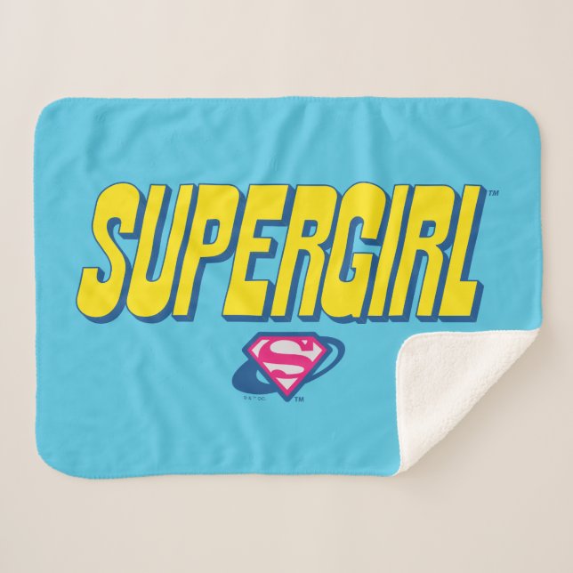 Couverture Sherpa Logo Pop Supergirl (Devant (Horizontal))