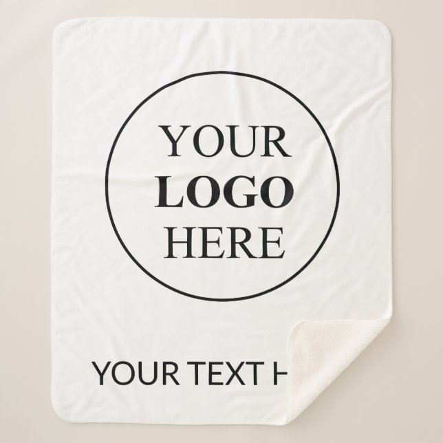 Couverture Sherpa Logo promotionnel personnalisé - Pas de commande m (Devant)