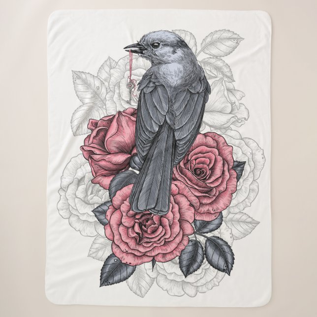 Couverture Sherpa L'oiseau avec la clé argentée (Devant)