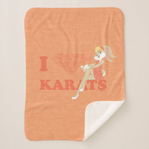 Couverture Sherpa Lola Bunny I Heart Karats