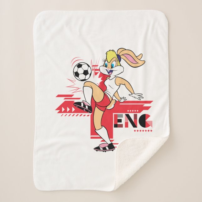 Couverture Sherpa Lola Bunny Team England Soccer Graphic (Devant)