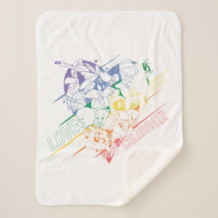 Couverture Sherpa LOONEY TUNES™ - Amour et fête