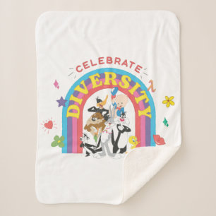 Couverture Sherpa LOONEY TUNES™ - Celebrate Diversity Pride Arc-en-c