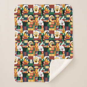 Couverture Sherpa LOONEY TUNES™Motif de blocs de vacances