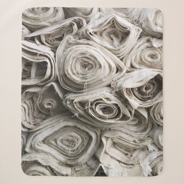 Couverture Sherpa Lot textile blanc (Devant)