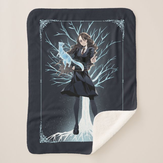 Couverture Sherpa L'Otter Patronus d'Anime Hermione Granger (Devant)