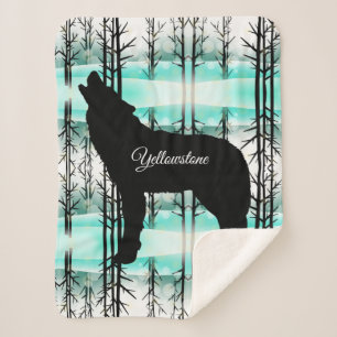 Couverture Sherpa Loup de Sherpa Couverture-Yellowstone