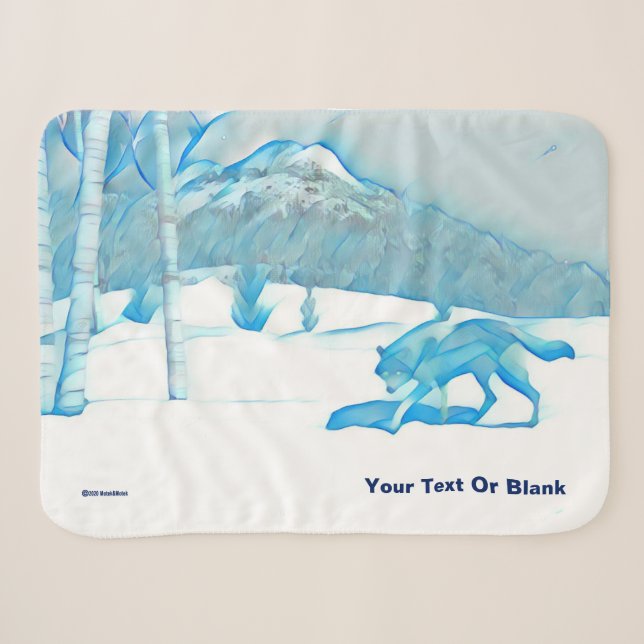 Couverture Sherpa Loup solitaire dans WInter (Devant (Horizontal))
