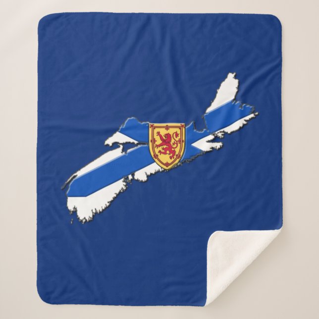 Couverture Sherpa Love East coast Nova Scotia Sherpa Blanket (Devant)