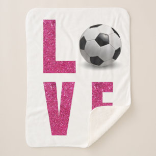 Couverture Sherpa Love Soccer