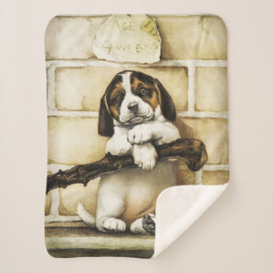 Couverture Sherpa Lovely Puppy