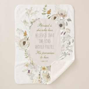 Couverture Sherpa Luc 1:45 Béni soit elle Fleur sauvage