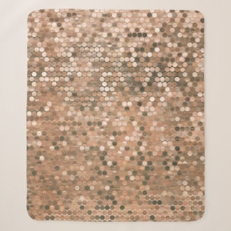Couverture Sherpa Lumineux abstrait mosaïque vintage arrière - plan