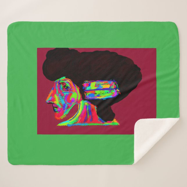 Couverture Sherpa Luna Wolfwoman  (Devant (Horizontal))