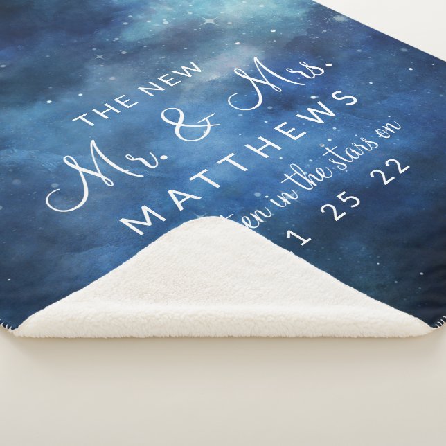 Couverture Sherpa Lunar Sky Pleine lune le nouveau M. & Mme Newlywed (3/4)