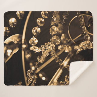 Couverture Sherpa Lustre Sepia Crystal