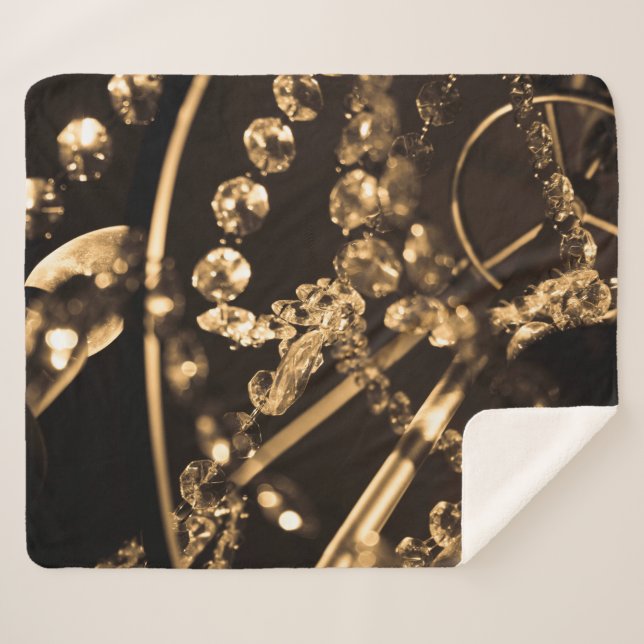 Couverture Sherpa Lustre Sepia Crystal (Devant (Horizontal))