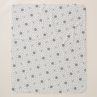 Couverture Sherpa Maacah001 B&W Doodle abstrait