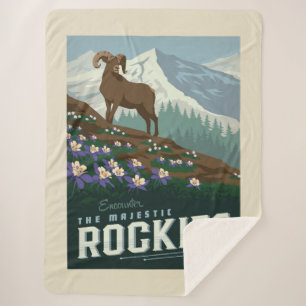 Couverture Sherpa Macy's Flower Show Rockies