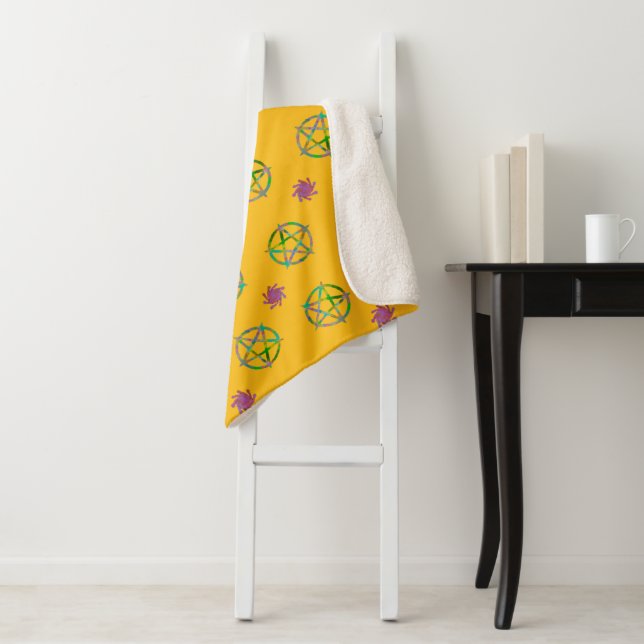 Couverture Sherpa Magie Sun de rotation (En situation)