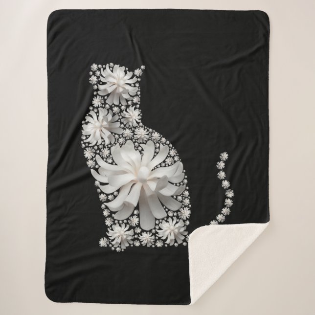 Couverture Sherpa Magnolia Cat (Devant)