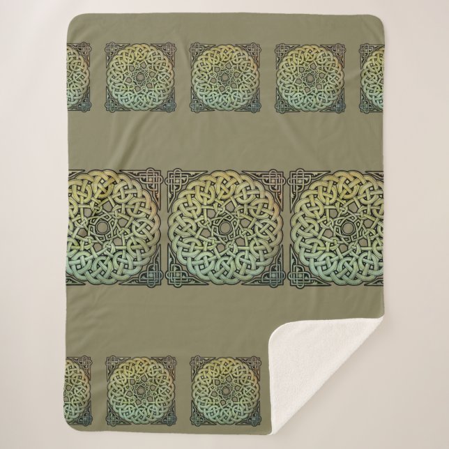 Couverture Sherpa Mandala de l'entrelacs celtique  (Devant)