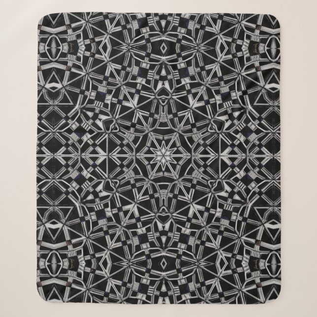 Couverture Sherpa Mandala industriel  (Devant)