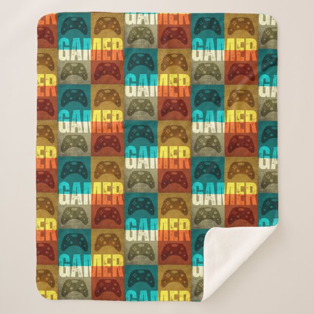 COUVERTURE SHERPA MANETTE DE JEU VIDÉO RÉTRO GAMER (Devant)