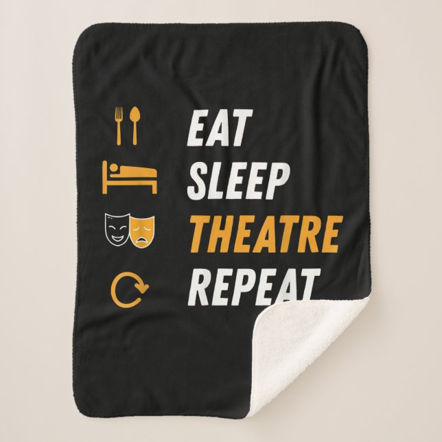 Couverture Sherpa Manger Théâtre du sommeil Répéter (Devant)