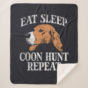 Couverture Sherpa Mangez Sleep Coon Hunt Répéter mignon