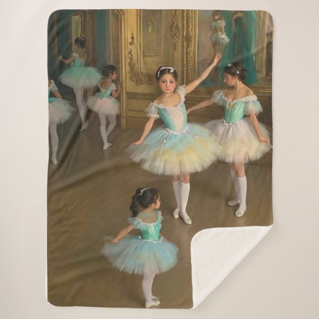 Couverture Sherpa Manta Sherpa Bailarinas esperando el momento de ac (Devant)