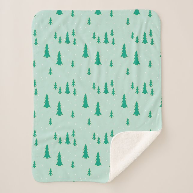 Couverture Sherpa Manta Sherpa con diseño navideño. (Devant)